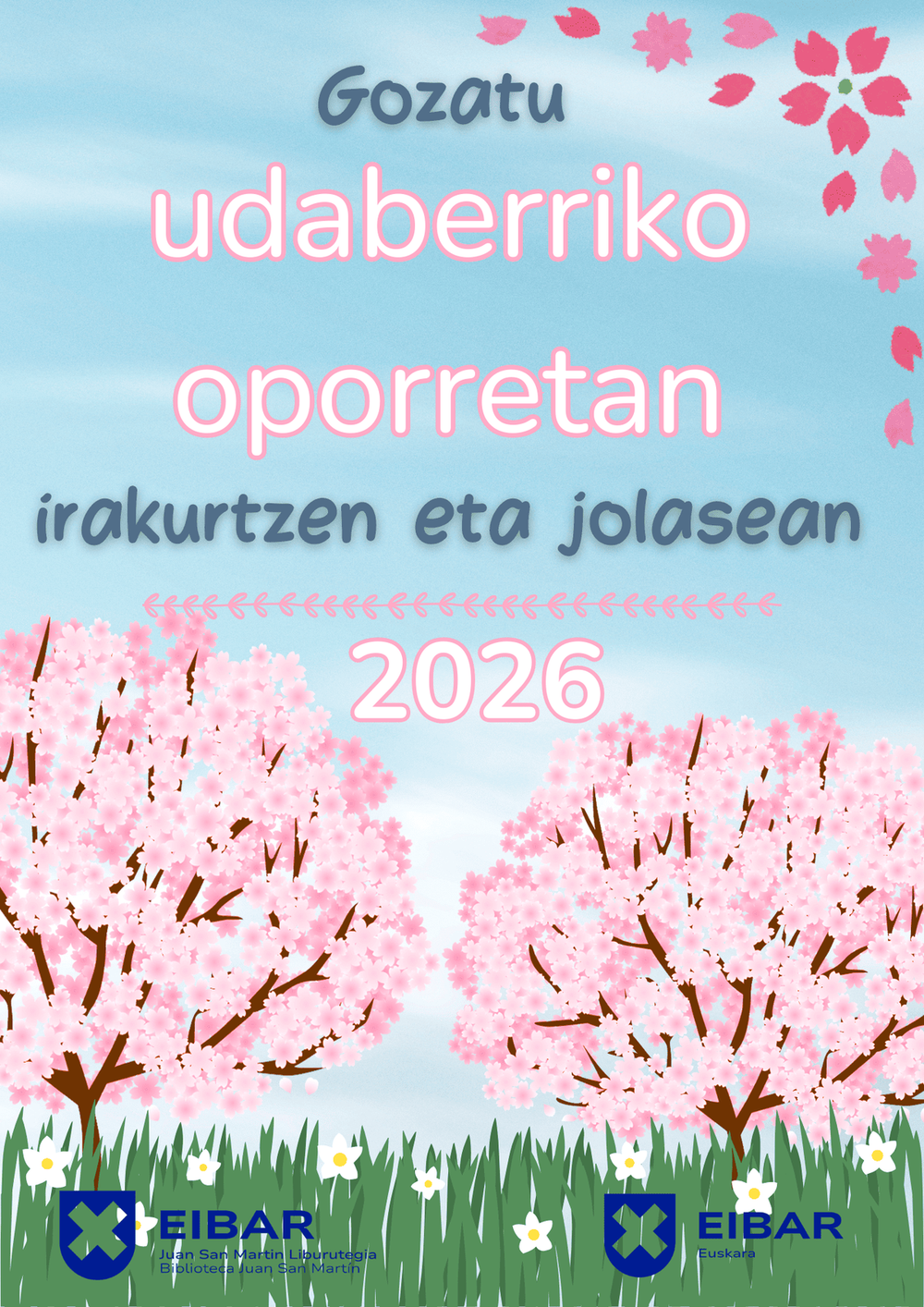 2026ko udaberriko oporretako gidaren portada