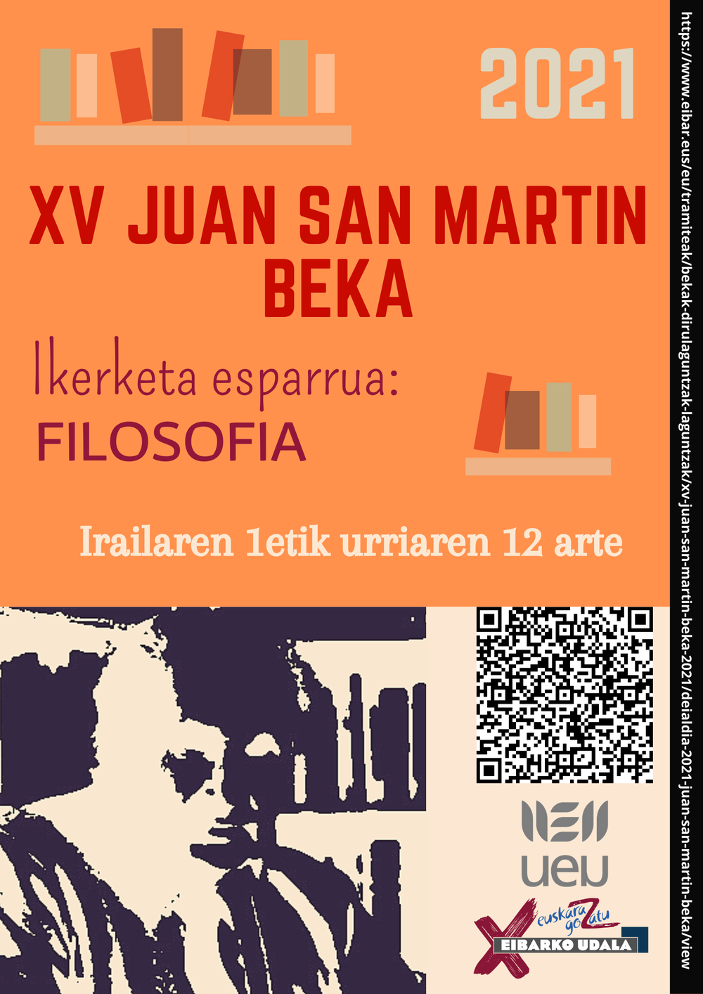 Irailaren 1ean irekiko da XV. Juan San Martin beka deialdian parte hartzeko epea. Kartelaren irudia