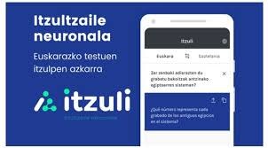 "Itzuli" itzultzaile neuronala denon esku ITZULI aplikazioaren irudia