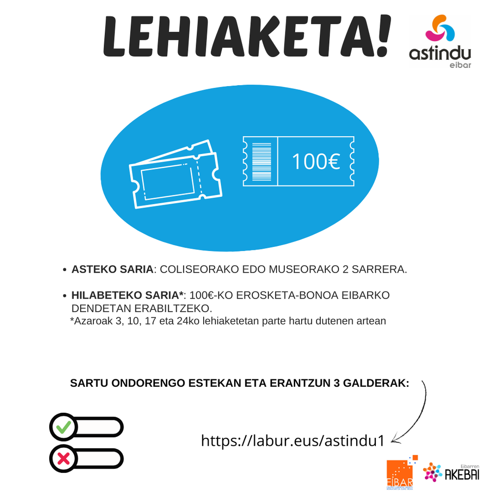 Martxan da “Astindu Eibar” lehiaketa Lehiaketaren kartela
