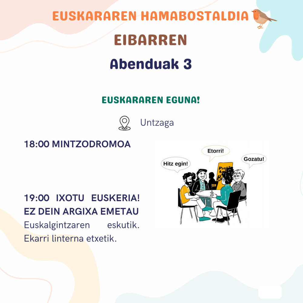 Euskararen egunerako kartela