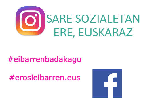 "Sare sozialetan ere euskaraz" Eibarko merkatariei zuzendutako kanpaina martxan da Kanpainaren irudia
