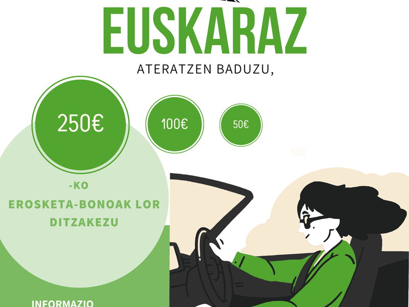 Gidabaimenak euskaraz kartela