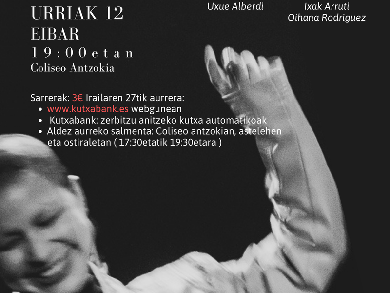 Izan inurri bertso saio musikatuaren kartela