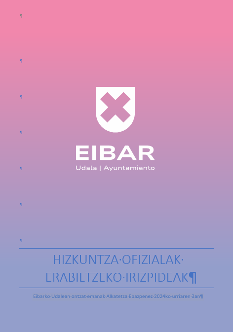 Hizkuntza Ofizialak Erabiltzeko Irizpideak
