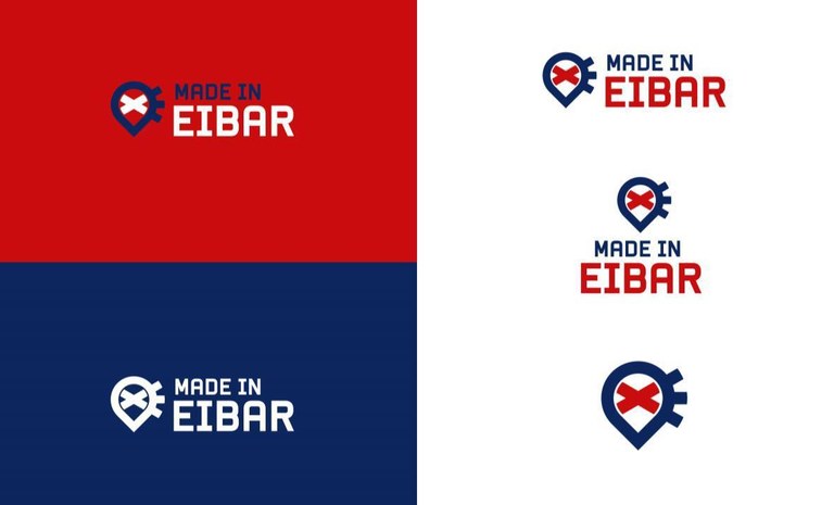 Eibarko posizionamendu turistikoaren marka aukeratzeko bozkatu diren logotipoak.