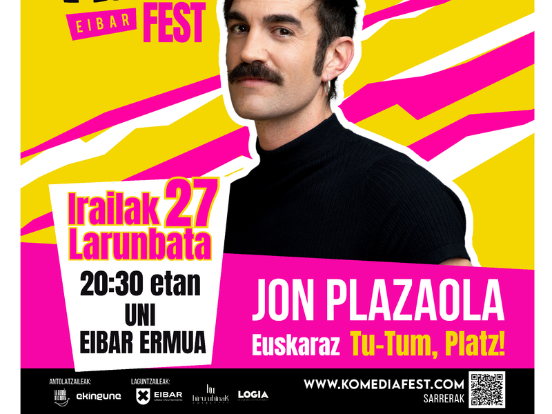 KOMEDIA Fest 2025 - Jon Plazaola: "Tu-Tum, Platz" KOMEDIA Fest 2025, Jon Plazaola : "Tu-Tum Platz"