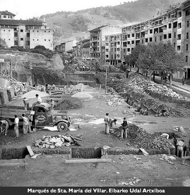 La reconstrucción de Eibar en imágenes