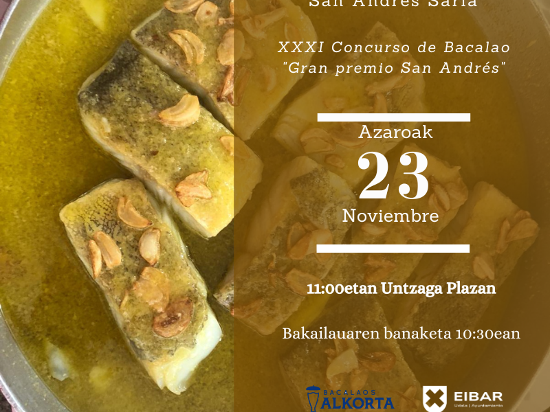 XXXI. Bakailao Txapelketa. San Andres Saria XXXI. Bakailao Txapelketa. San Andres Saria