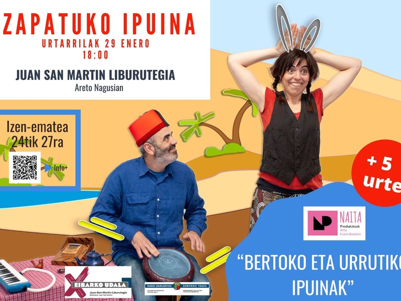 Zapatuko ipuina: Bertoko eta urrutiko ipuinak kartela