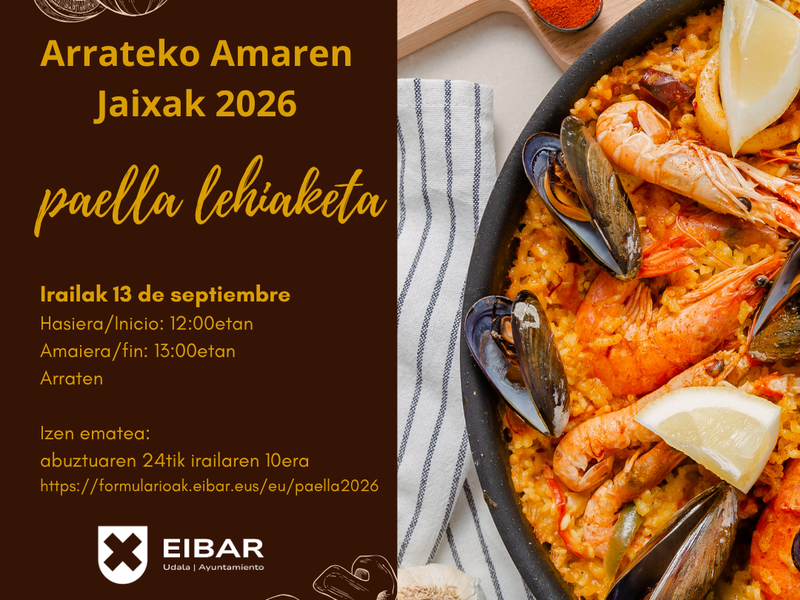 Arrateko paella lehiaketa