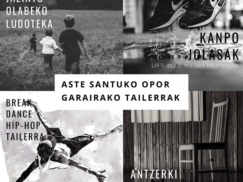 Aste Santuko tailerrak zozketa