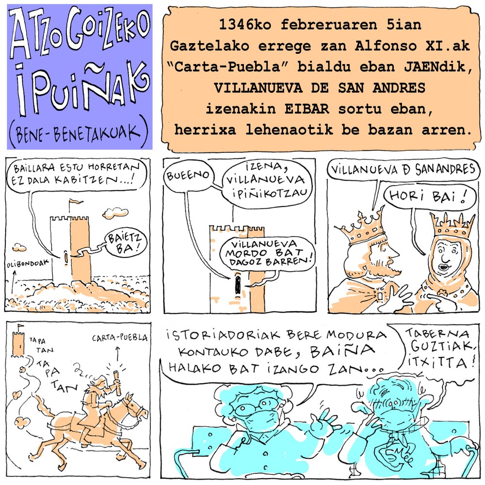Azpilikueta aita-semeen “Atzo goizeko ipuiñak”, Eibarren 675. urteurrena ospatzeko "Atzo goizeko ipuinak", Jose Antonio eta Martin Azpilikueta