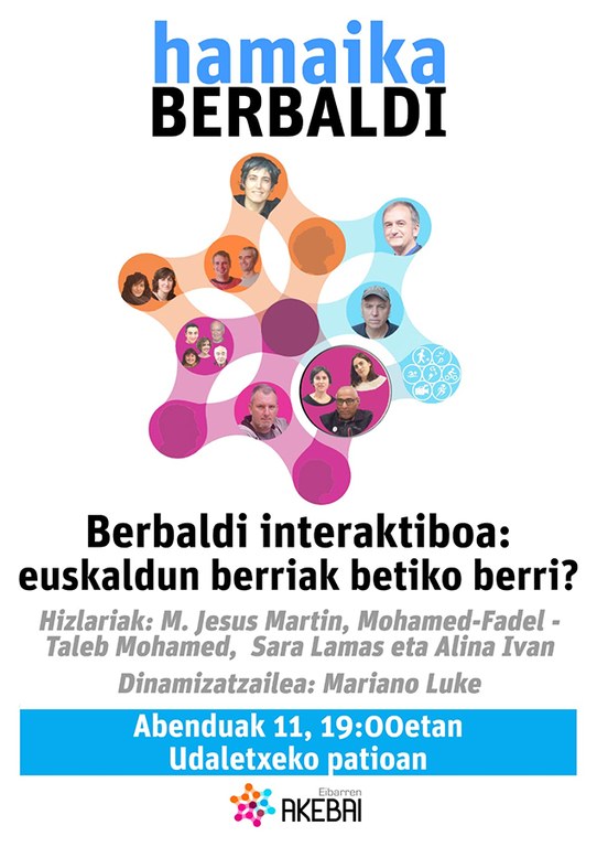 "Berbaldi interaktiboa: euskaldun berriak betiko berri?" izeneko hitzaldia hartuko du Udaletxeko patioak, abenduaren 11n