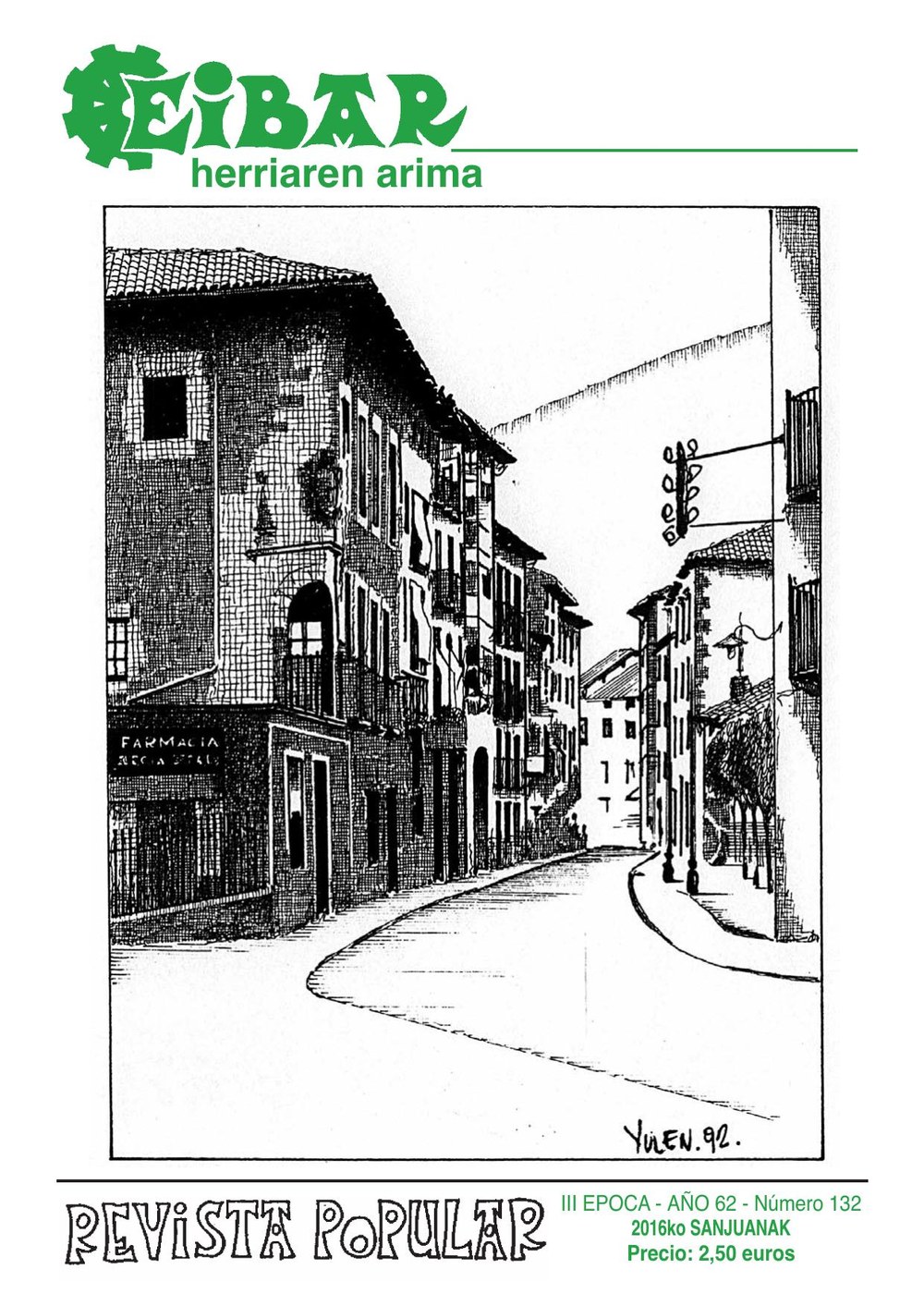 Eibar aldizkariaren azken alea, 2016ko ekainekoa, kalean