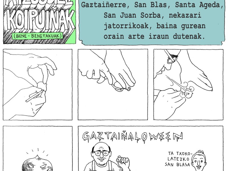 "Gaztaiñaloween" (Atzo goizeko ipuinak, Martin Azpilikueta)