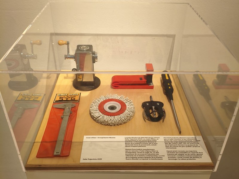 Eibarren fabrikatutako hainbat pieza Bartzelonako Disseny Hub Museoan egongo dira irailaren 16ra arte