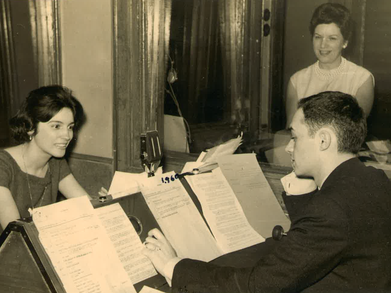 Radio Eibar irratiko esatariak, 1960an.