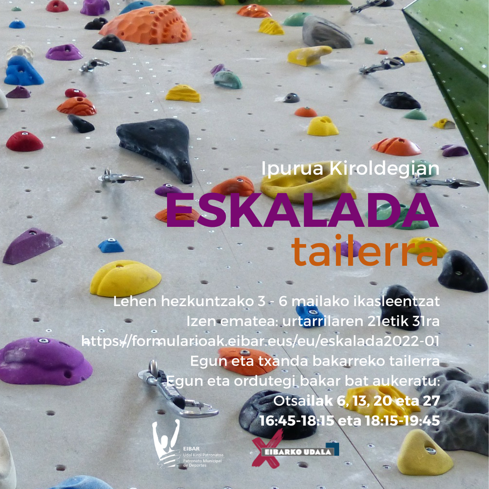 Eskalada tailerra 2022-01 Eskalada 2022-01