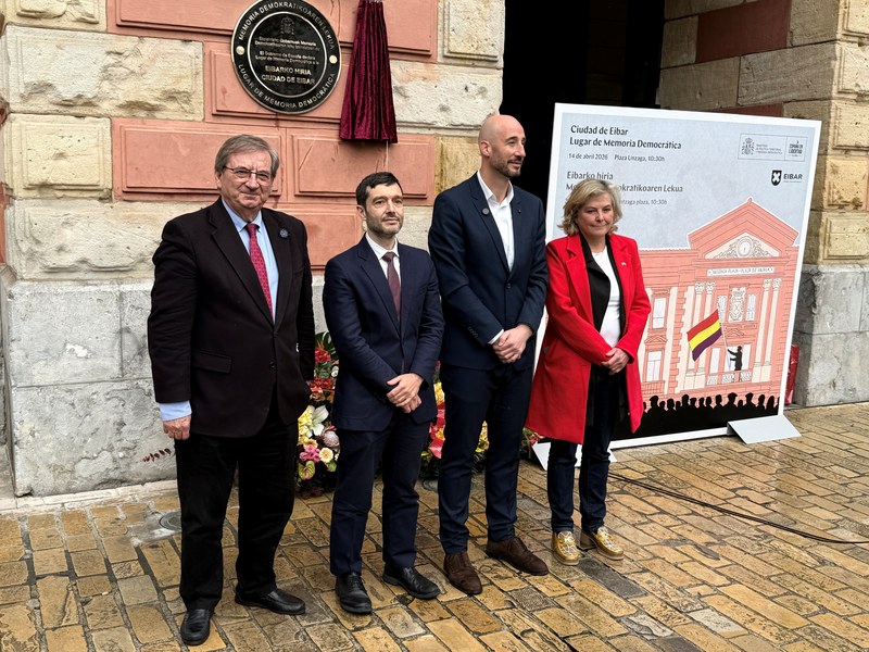 Espainiako Gobernuak eta Eibarko Udalak “Eibarko Hiria” Memoria Demokratikoaren Leku izendatu dute