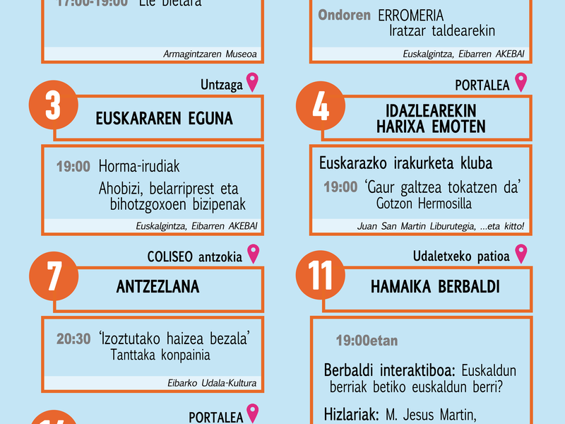 Euskararen agenda. Abendua