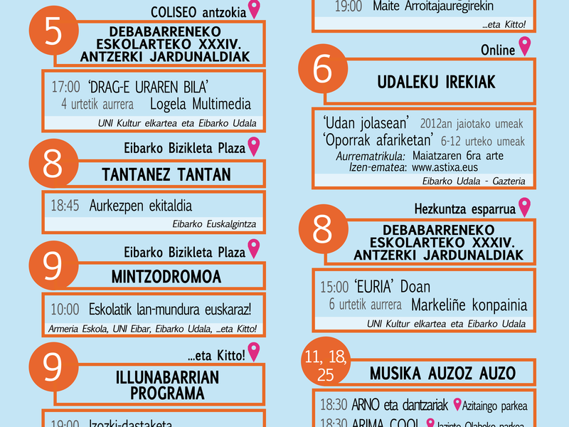 Euskararen agenda. Maiatza