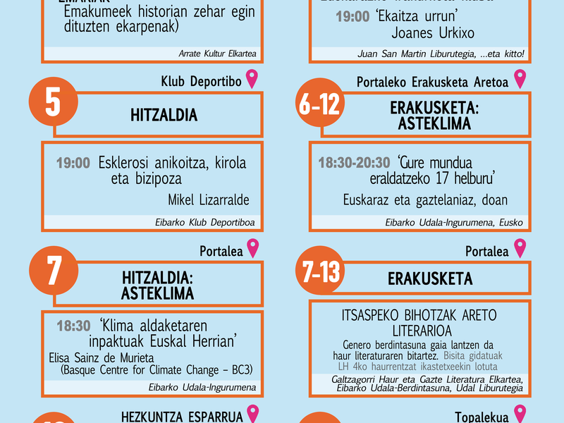 Euskararen agenda. Martxoa