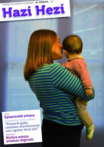 Hazi Hezi aldizkariaren urtebeteko harpidetza doan Hazi Hezi aldizkariaren ale bat