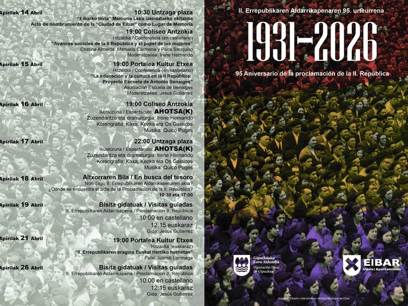 II. Errepublikapren Aldarrikapenaren 95. urteurrena