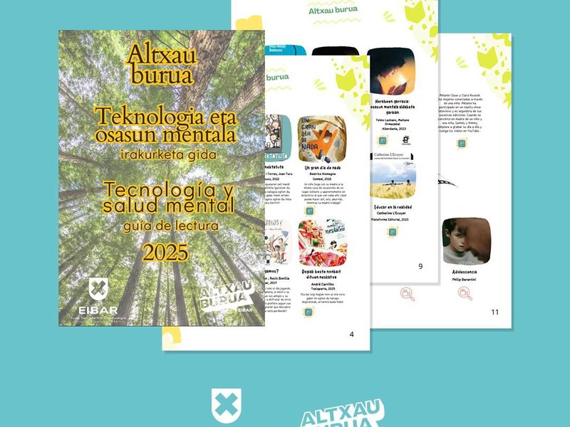 Irakurketa gida berria: "Teknologia eta osasun mentala" Altxau Burua Eibar elkartearekin elkarlanean
