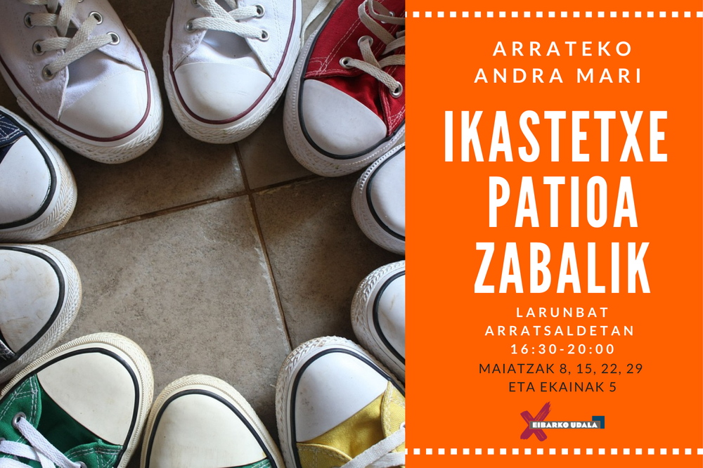 Larunbat arratsaldeetan Arrateko Andra Mari ikastetxeko patioa zabalduko da Patio irekiera 2021