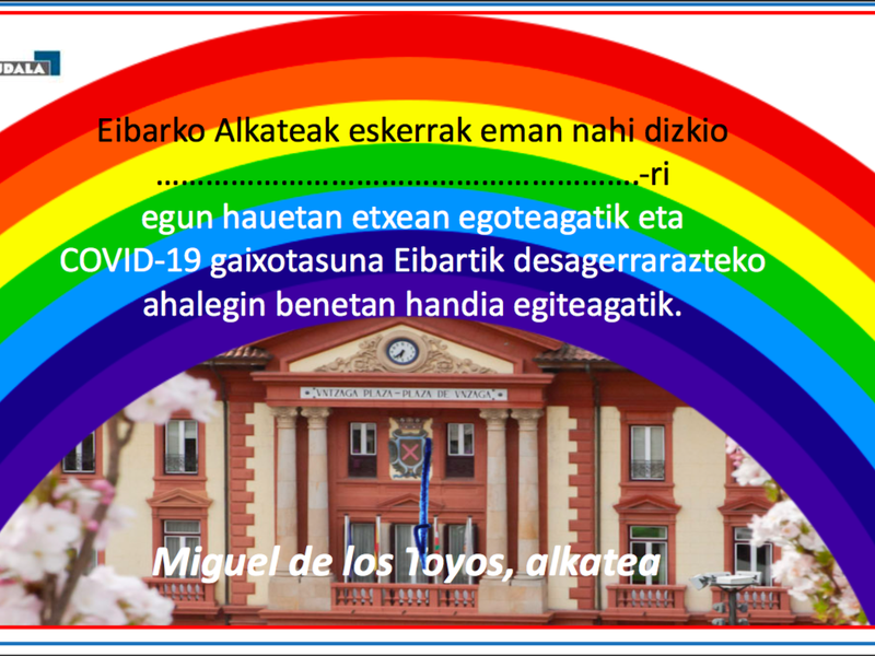 "Ni etxean geratzen naiz" diploma.