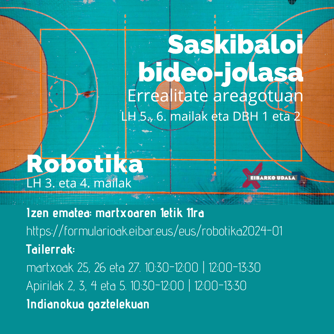 Robotika tailerrak (2024-01). Onartuen zerrendak