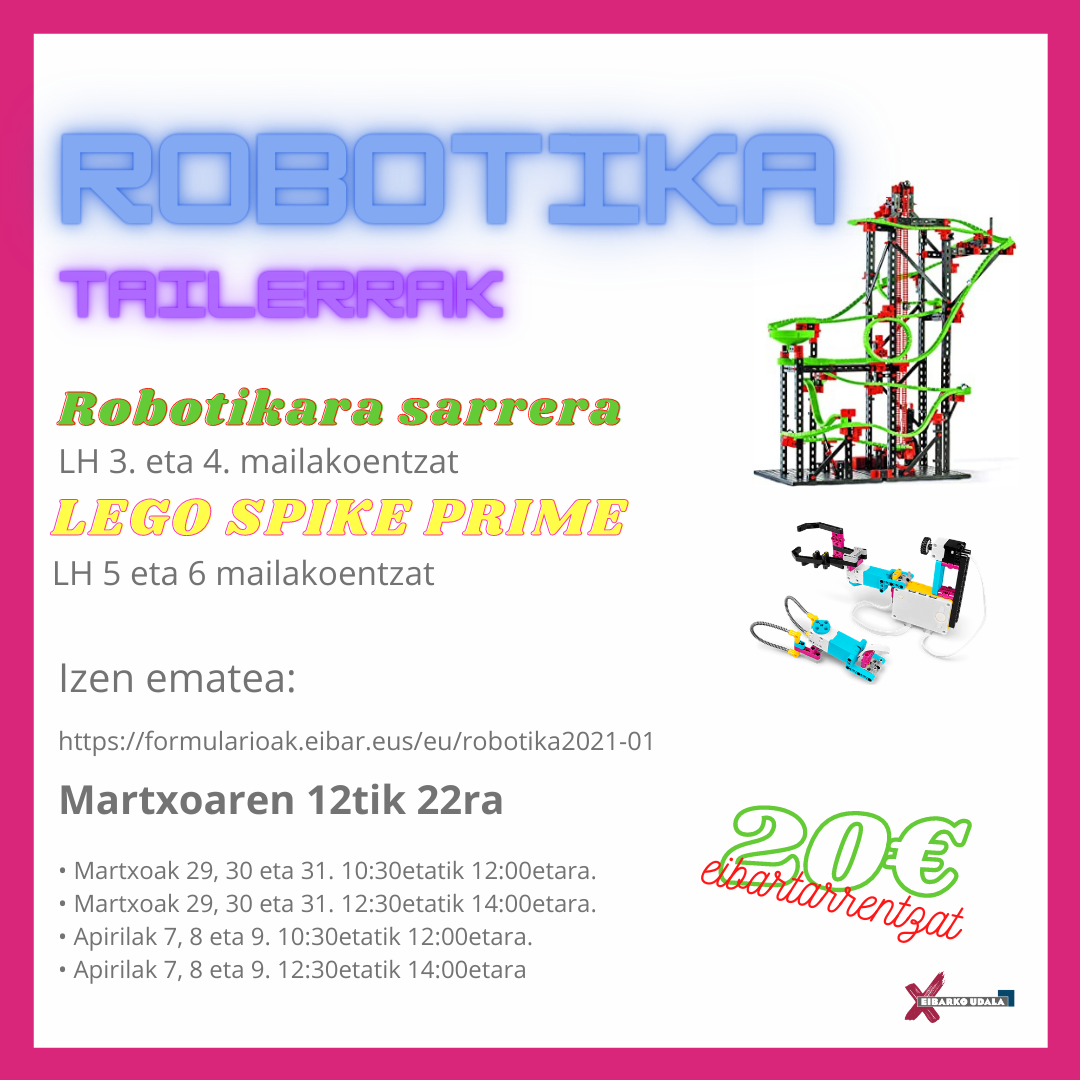 Robotika tailerren zozketak (2021-01) 