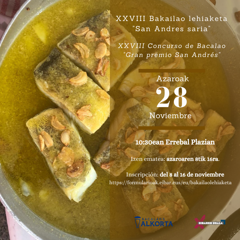 San Andres XXVIII. Bakailao lehiaketa Bakailao txapelketa 2021