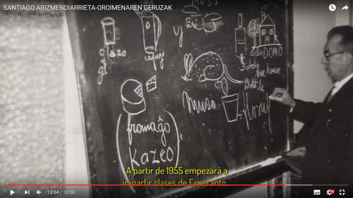 "Santiago Arizmendiarrieta. Oroimenaren geruzak" dokumentala sarean
