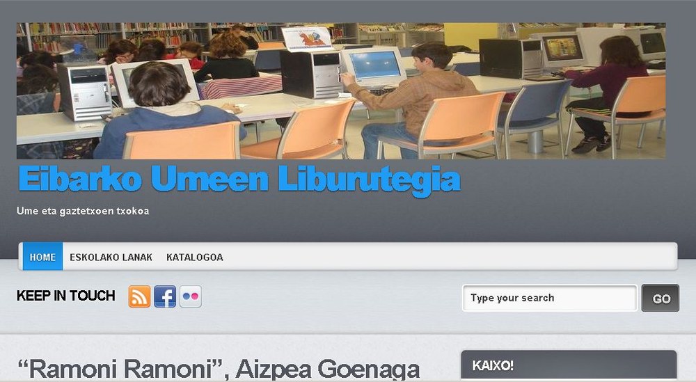 Umeen liburutegiko blogari agurra