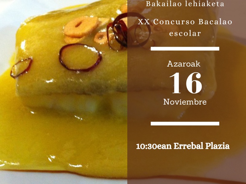 XX. Eskola arteko bakailao lehiaketa XX Eskolarteko Bakailao lehiaketa