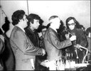 1976ko otsailaren 15ean, Eibarko Astelena frontoian, Partido Socialista Obrero Español alderdiaren mitina .