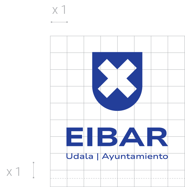Logotipo bertikal urdina