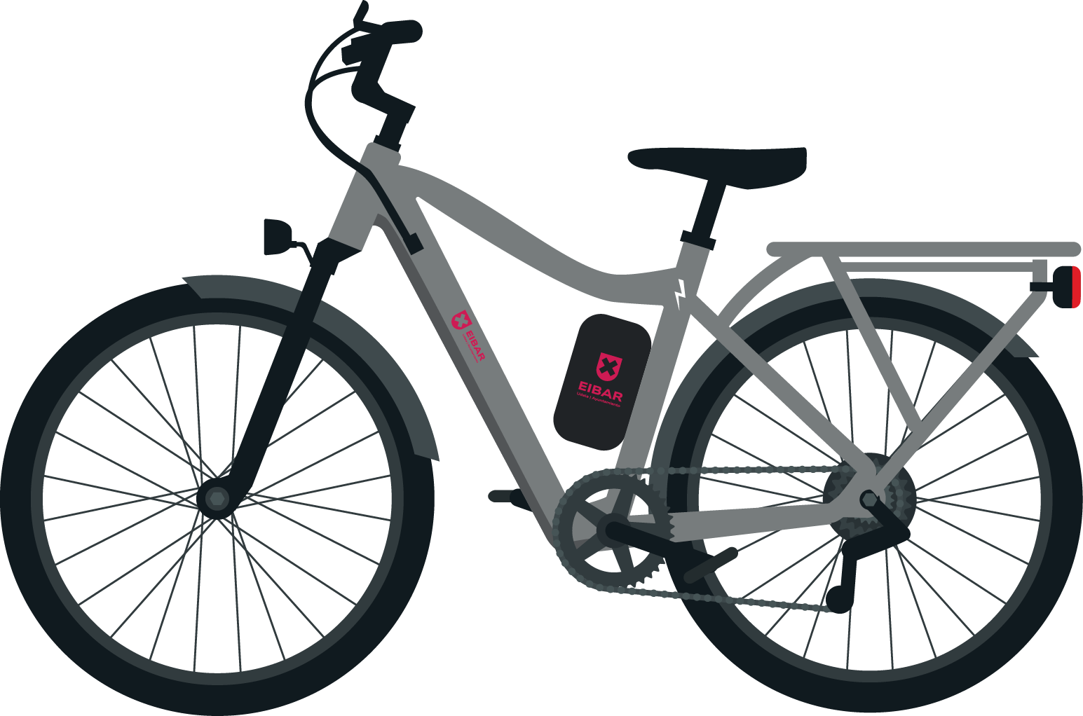 Bizikleta elektrikoaren mockup-a