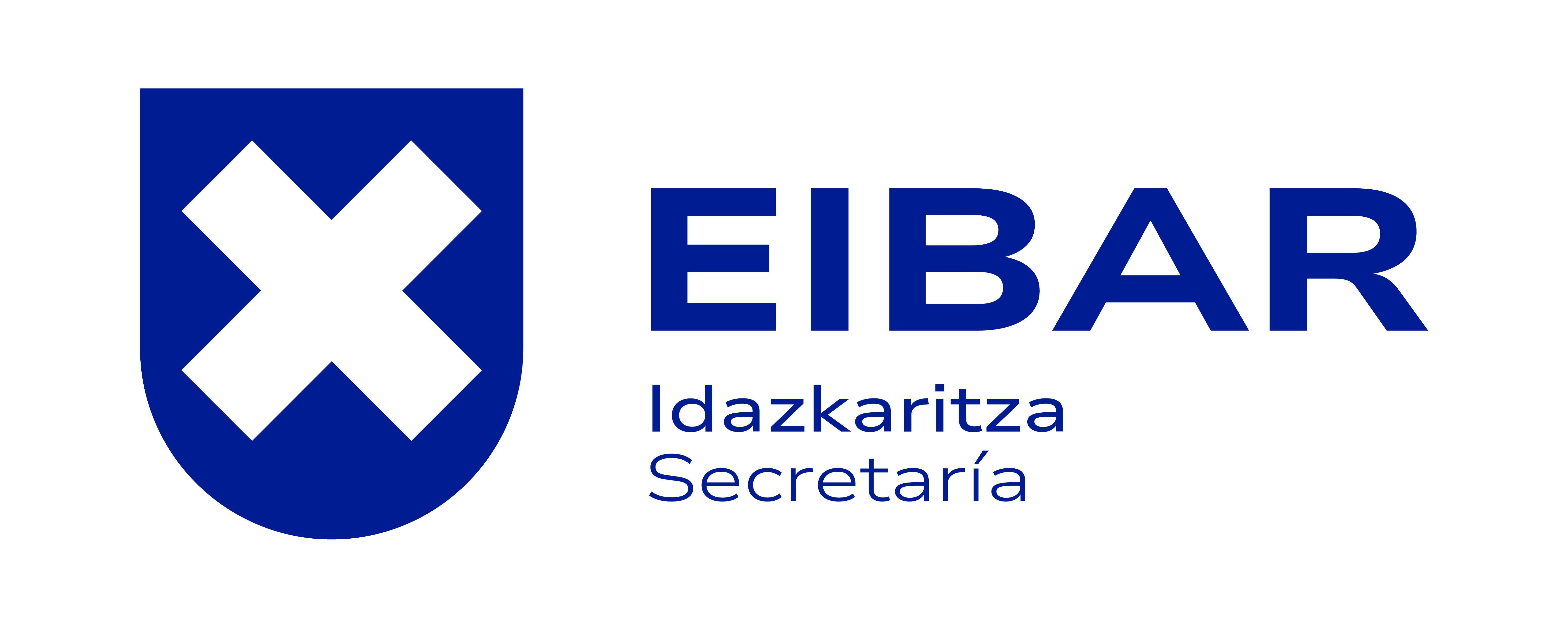 Idazkaritza horizontala urdina