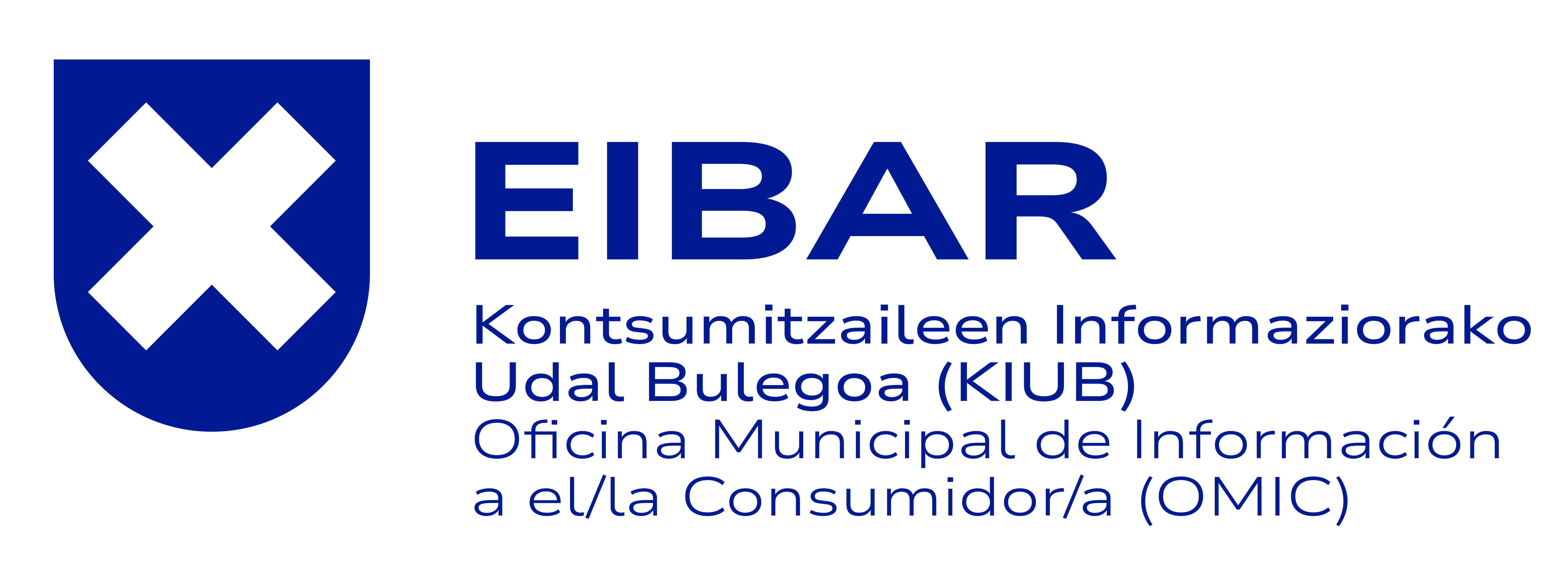 Kontsumitzaileen Informaziorako Udal Bulegoa (KIUB) horizontala urdina