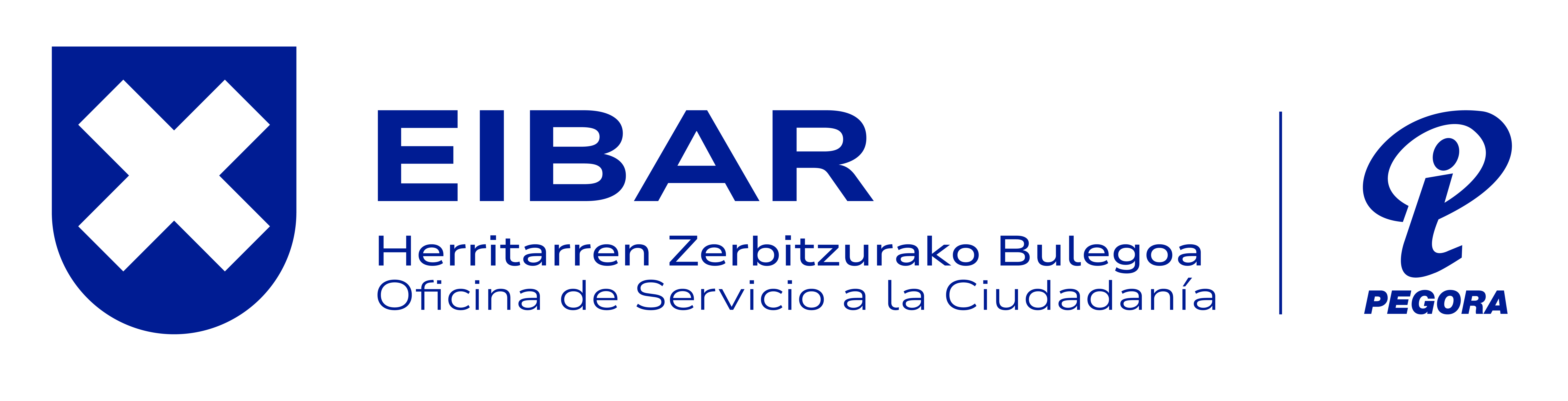 Herritarren zerbitzurako bulegoa horizontala urdina