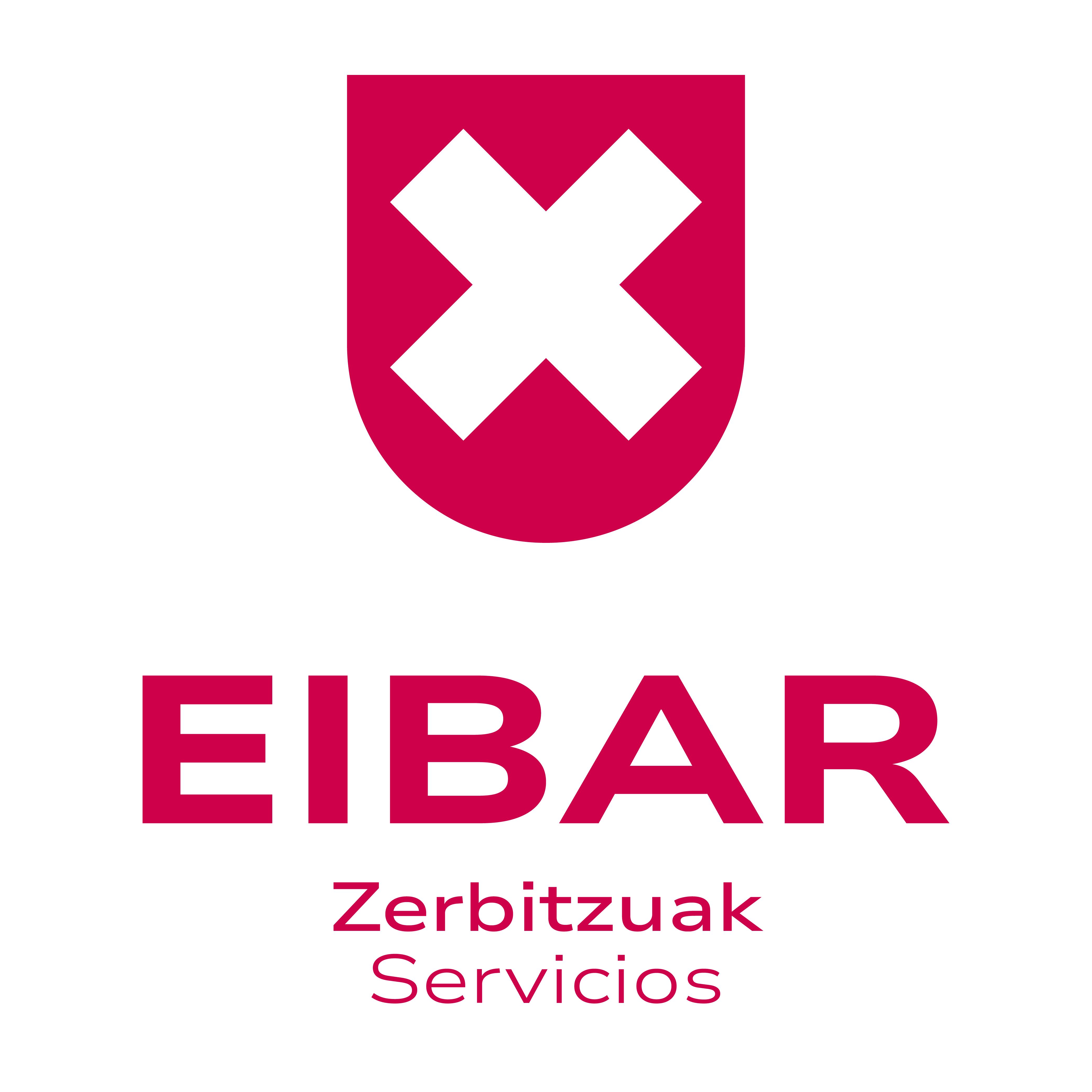 Zerbitzuak bertikala arrosa